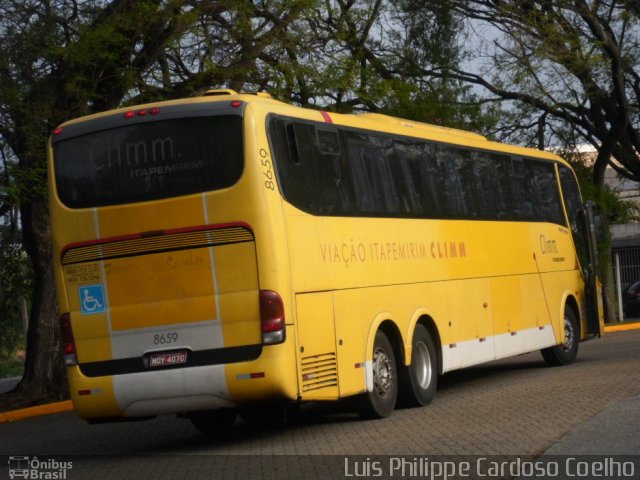 Viação Itapemirim 8659 na cidade de São Paulo, São Paulo, Brasil, por Luis Philippe Cardoso Coelho. ID da foto: 4603428.