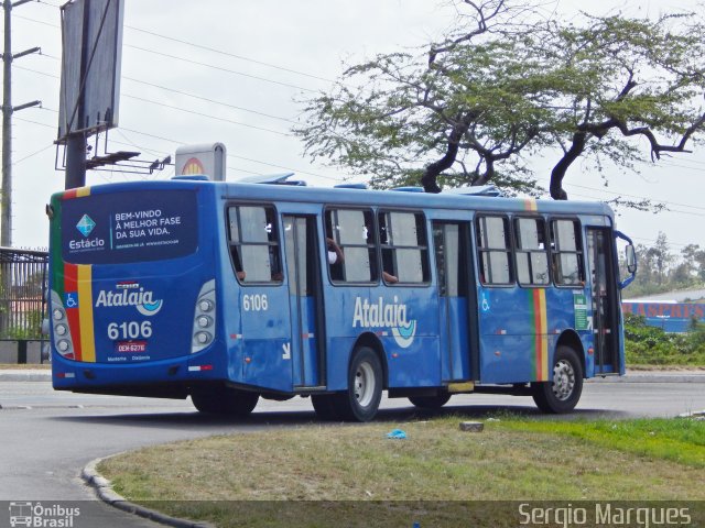 Viação Atalaia Transportes 6106 na cidade de Aracaju, Sergipe, Brasil, por Sergio Marques . Número da foto: #4602305.