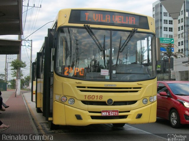 Expresso Santa Paula 16018 na cidade de Vitória, Espírito Santo, Brasil, por Reinaldo Coimbra. ID da foto: 4603590.