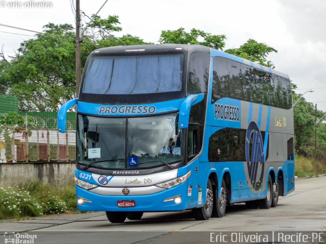 Auto Viação Progresso 6221 na cidade de Recife, Pernambuco, Brasil, por Eric Oliveira. ID da foto: 4601840.