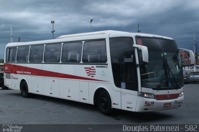 Empresa de Ônibus Pássaro Marron 5619 na cidade de Aparecida, São Paulo, Brasil, por Douglas Paternezi. Número da foto: #4602614.