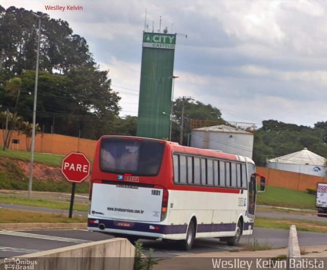 Breda Transportes e Serviços 1801 na cidade de Itu, São Paulo, Brasil, por Weslley Kelvin Batista. Número da foto: #4604796.