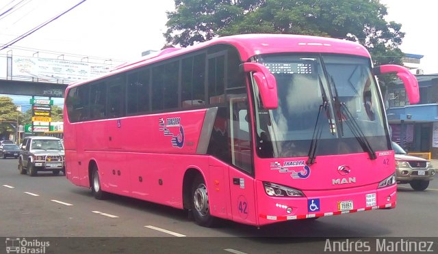 TRACOPA - Transportes Costarricenses Panameños 42 na cidade de , por Andrés Martínez Rodríguez. Número da foto: #4604482.