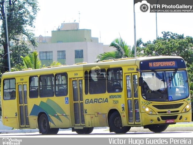 Viação Garcia 7509 na cidade de Maringá, Paraná, Brasil, por Victor Hugo Guedes Pereira. ID da foto: 4605076.