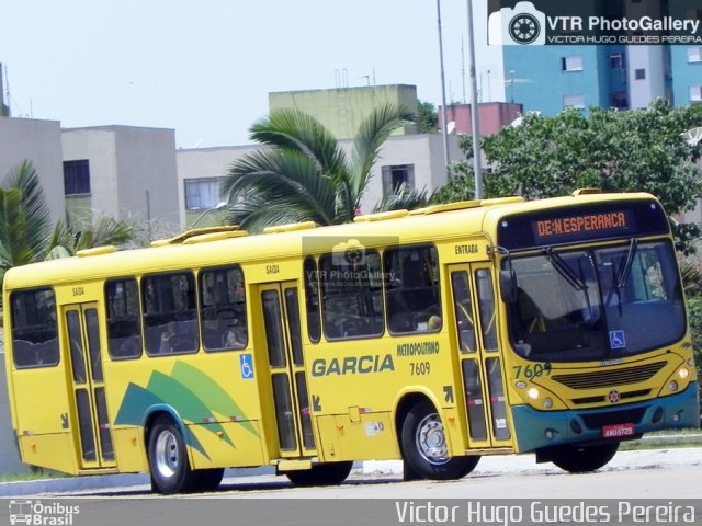 Viação Garcia 7609 na cidade de Maringá, Paraná, Brasil, por Victor Hugo Guedes Pereira. ID da foto: 4605084.