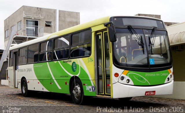 Expresso Princesa dos Campos 5784 na cidade de Ponta Grossa, Paraná, Brasil, por Cristiano Soares da Silva. ID da foto: 4605535.