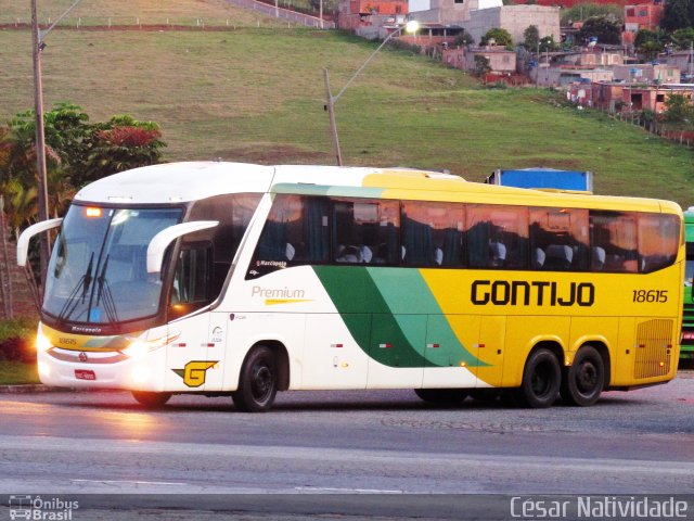 Empresa Gontijo de Transportes 18615 na cidade de João Monlevade, Minas Gerais, Brasil, por César Natividade. ID da foto: 4605392.