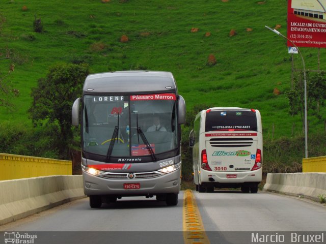 Empresa de Ônibus Pássaro Marron 90618 na cidade de Aparecida, São Paulo, Brasil, por Marcio  Bruxel. ID da foto: 4607982.