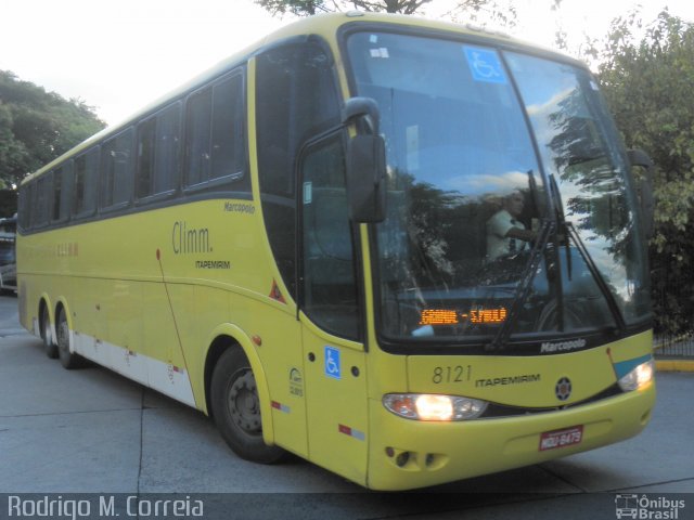 Viação Itapemirim 8121 na cidade de São Paulo, São Paulo, Brasil, por Jonathan  Aguiar Correa. Número da foto: #4609122.