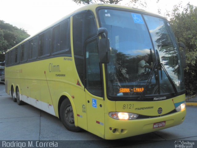 Viação Itapemirim 8121 na cidade de São Paulo, São Paulo, Brasil, por Jonathan  Aguiar Correa. ID da foto: 4609122.