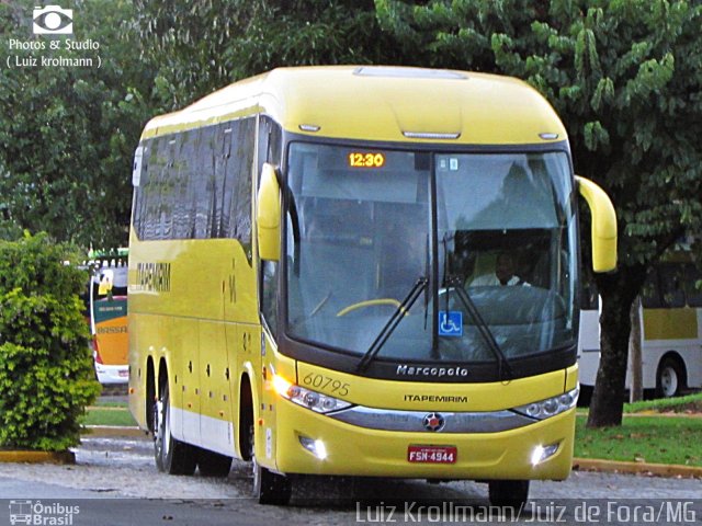 Viação Itapemirim 60795 na cidade de Juiz de Fora, Minas Gerais, Brasil, por Luiz Krolman. Número da foto: #4606659.