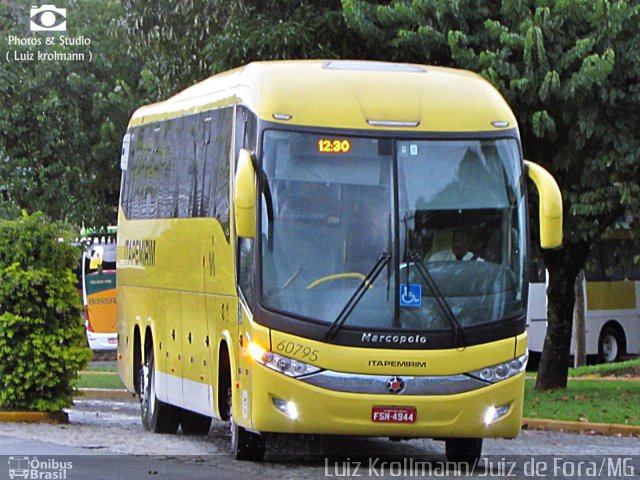 Viação Itapemirim 60795 na cidade de Juiz de Fora, Minas Gerais, Brasil, por Luiz Krolman. ID da foto: 4606659.