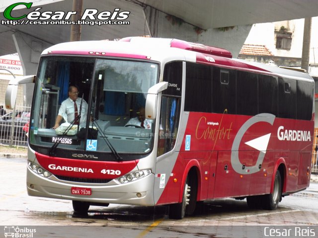 Expresso Gardenia 4120 na cidade de Belo Horizonte, Minas Gerais, Brasil, por César Ônibus. ID da foto: 4607977.