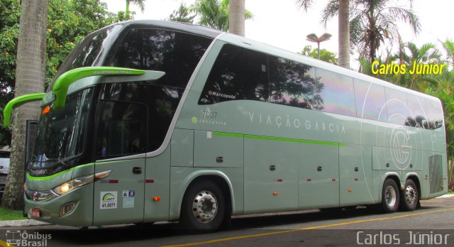 Viação Garcia 7007 na cidade de Caldas Novas, Goiás, Brasil, por Carlos Júnior. ID da foto: 4607522.