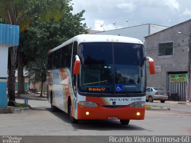 VIAN - Viação Anapolina 24700 na cidade de Formosa, Goiás, Brasil, por Ricardo Vieira. ID da foto: 4609799.