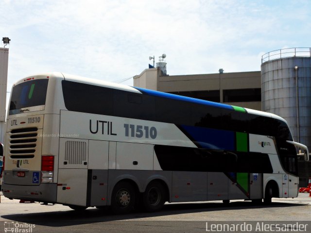 UTIL - União Transporte Interestadual de Luxo 11510 na cidade de Rio de Janeiro, Rio de Janeiro, Brasil, por Leonardo Alecsander. ID da foto: 4610182.