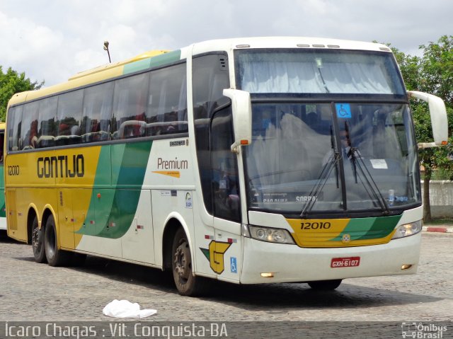 Empresa Gontijo de Transportes 12010 na cidade de Vitória da Conquista, Bahia, Brasil, por Ícaro Chagas. ID da foto: 4610538.