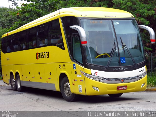 Kaissara - Viação Caiçara 15158 na cidade de São Paulo, São Paulo, Brasil, por Rafael Santos. ID da foto: 4611527.