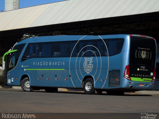 Viação Garcia 7707 na cidade de Paranavaí, Paraná, Brasil, por Robson Alves. Número da foto: #4610281.