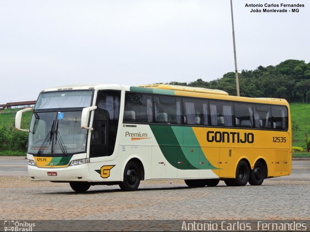 Empresa Gontijo de Transportes 12535 na cidade de João Monlevade, Minas Gerais, Brasil, por Antonio Carlos Fernandes. ID da foto: 4611028.