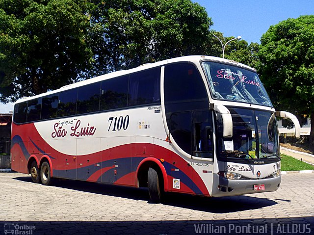 Expresso São Luiz 7100 na cidade de Maceió, Alagoas, Brasil, por Willian Pontual. Número da foto: #4611582.