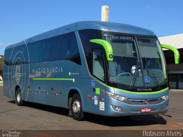 Viação Garcia 7707 na cidade de Paranavaí, Paraná, Brasil, por Robson Alves. Número da foto: #4610254.