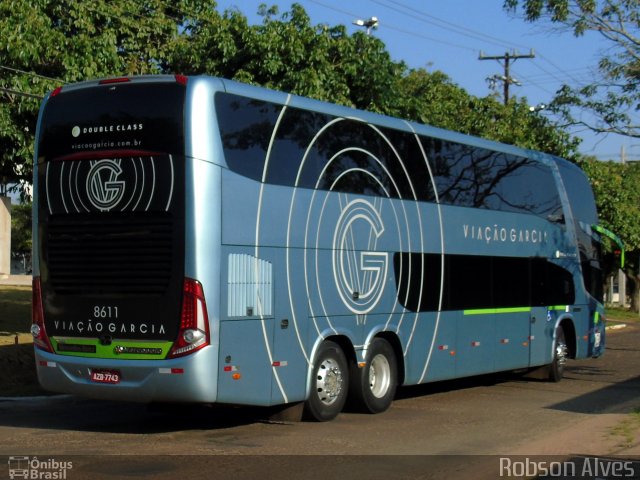 Viação Garcia 8611 na cidade de Paranavaí, Paraná, Brasil, por Robson Alves. Número da foto: #4610266.
