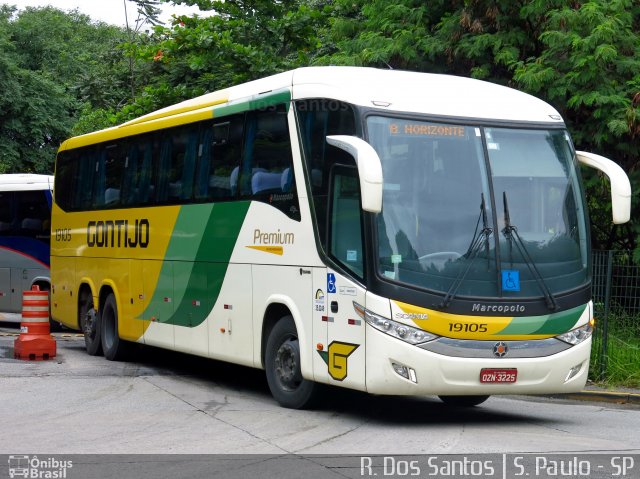 Empresa Gontijo de Transportes 19105 na cidade de São Paulo, São Paulo, Brasil, por Rafael Santos. ID da foto: 4611534.