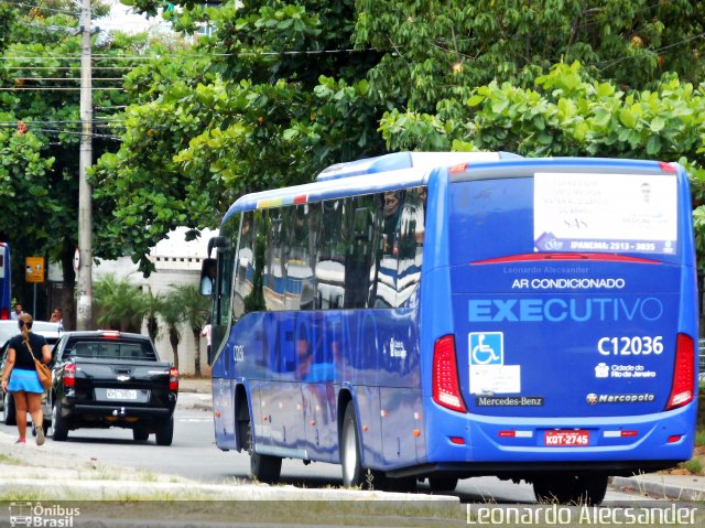 Expresso Recreio C12036 na cidade de Rio de Janeiro, Rio de Janeiro, Brasil, por Leonardo Alecsander. Número da foto: #4610184.