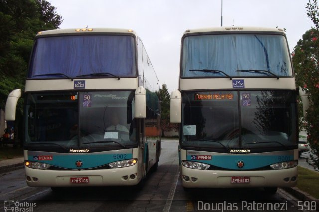 Empresa de Ônibus Nossa Senhora da Penha 6002 na cidade de Curitiba, Paraná, Brasil, por Douglas Paternezi. ID da foto: 4612372.