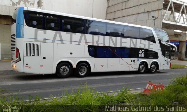 Auto Viação Catarinense 3512 na cidade de Campinas, São Paulo, Brasil, por Matheus Gabriel dos Santos. Número da foto: #4613811.