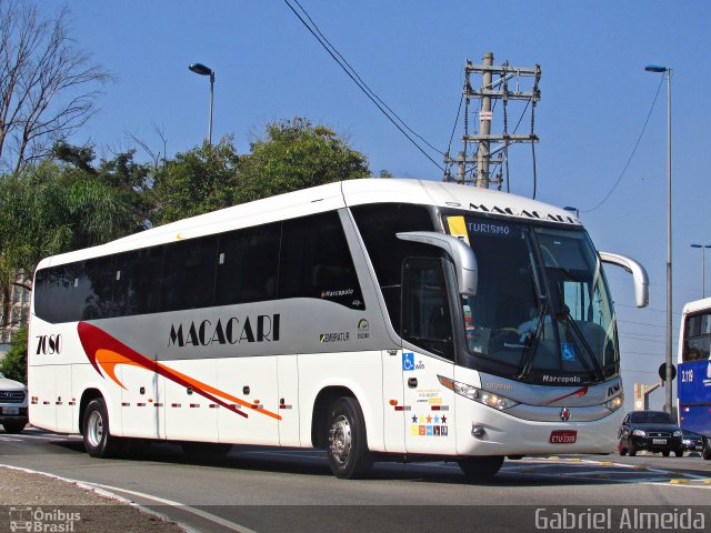 Auto Ônibus Macacari 7080 na cidade de São Paulo, São Paulo, Brasil, por Gabriel Almeida. Número da foto: #4612358.
