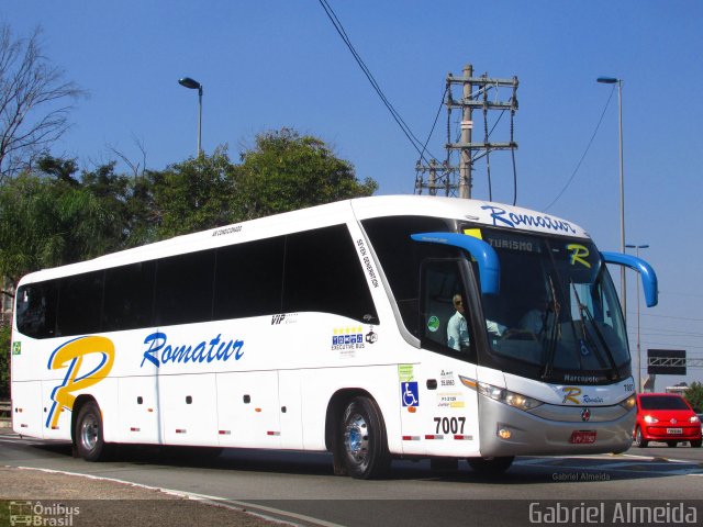 Romatur Transportadora Turística 7007 na cidade de São Paulo, São Paulo, Brasil, por Gabriel Almeida. Número da foto: #4612370.