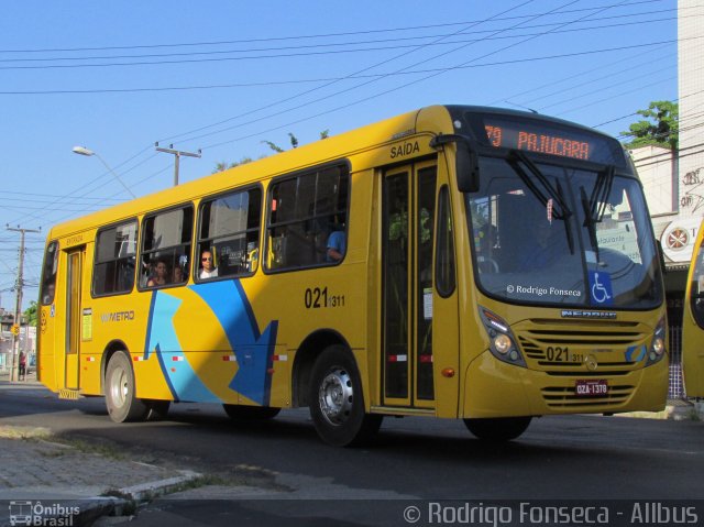 Via Metro - Auto Viação Metropolitana 311 na cidade de Fortaleza, Ceará, Brasil, por Rodrigo Fonseca. Número da foto: #4613705.