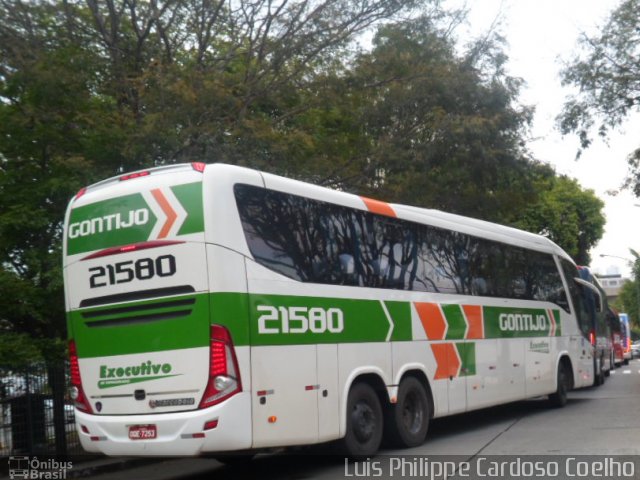 Empresa Gontijo de Transportes 21580 na cidade de São Paulo, São Paulo, Brasil, por Luis Philippe Cardoso Coelho. Número da foto: #4611927.