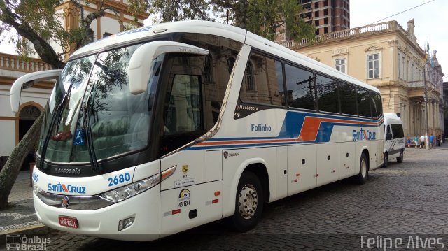 VUSC - Viação União Santa Cruz 2680 na cidade de Pelotas, Rio Grande do Sul, Brasil, por Felipe Alves. Número da foto: #4611813.