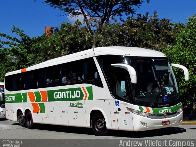 Empresa Gontijo de Transportes 21670 na cidade de São Paulo, São Paulo, Brasil, por Andrew Campos. Número da foto: #4614062.