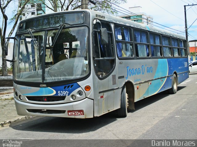 Viação Joana D´arc 5390 na cidade de Linhares, Espírito Santo, Brasil, por Danilo Moraes. Número da foto: #4615397.