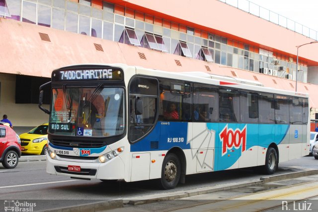 Auto Viação 1001 RJ 108.510 na cidade de Rio de Janeiro, Rio de Janeiro, Brasil, por Ricardo Luiz. ID da foto: 4618960.