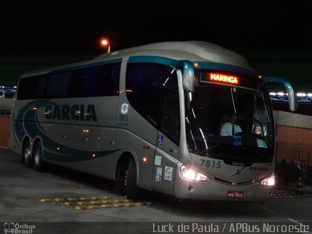 Viação Garcia 7815 na cidade de São Paulo, São Paulo, Brasil, por Luis de Ricado Brito. ID da foto: 4616514.