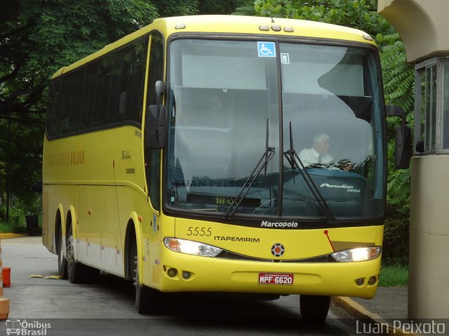 Viação Itapemirim 5555 na cidade de São Paulo, São Paulo, Brasil, por Luan Peixoto. ID da foto: 4618788.