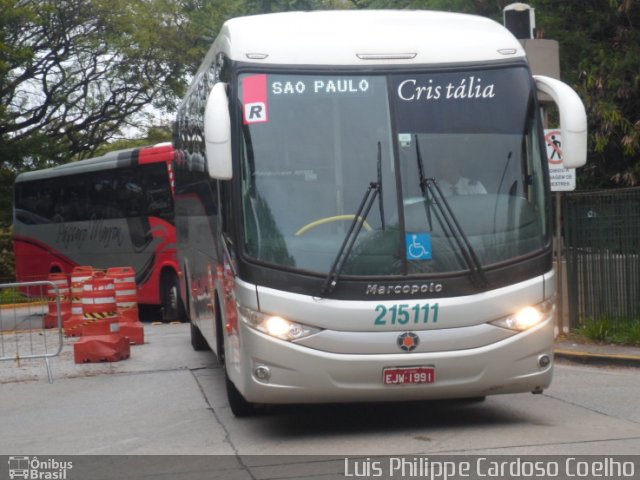 Expresso Cristália 215111 na cidade de São Paulo, São Paulo, Brasil, por Luis Philippe Cardoso Coelho. ID da foto: 4618909.