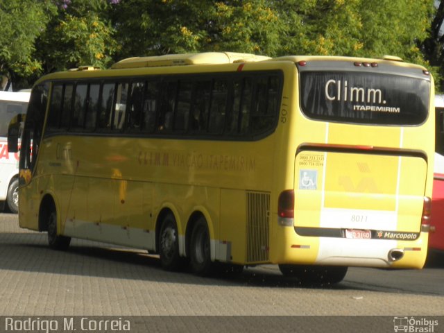 Viação Itapemirim 8011 na cidade de São Paulo, São Paulo, Brasil, por Felipe Alves. ID da foto: 4618971.