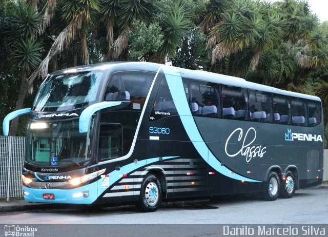 Empresa de Ônibus Nossa Senhora da Penha 53060 na cidade de Curitiba, Paraná, Brasil, por Danilo Marcelo Silva. ID da foto: 4617149.