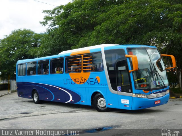 Litorânea Transportes Coletivos 5771 na cidade de São José dos Campos, São Paulo, Brasil, por Luiz Vagner Rodrigues Lima. ID da foto: 4618630.