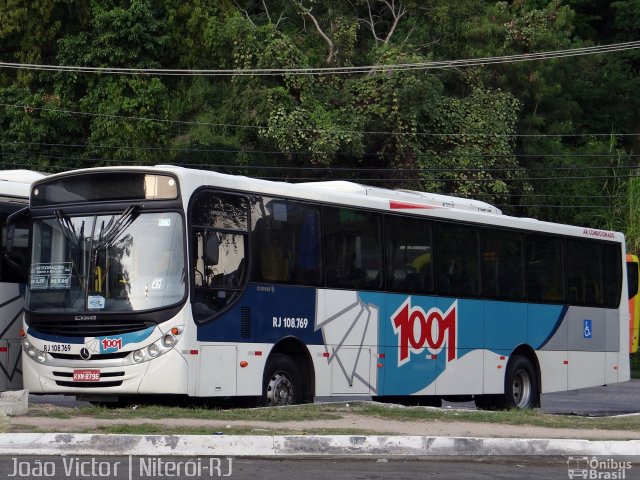 Auto Viação 1001 RJ 108.769 na cidade de Niterói, Rio de Janeiro, Brasil, por João Victor. ID da foto: 4575842.