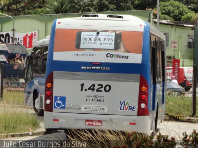 Itamaracá Transportes 1.420 na cidade de Paulista, Pernambuco, Brasil, por Júlio César Borges da Silva. Número da foto: #4577928.