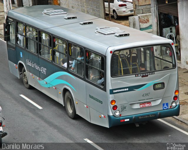 Viação Tabuazeiro 4397 na cidade de Vitória, Espírito Santo, Brasil, por Danilo Moraes. ID da foto: 4578361.