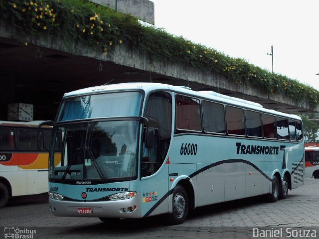 Transnorte - Transporte e Turismo Norte de Minas 66000 na cidade de Belo Horizonte, Minas Gerais, Brasil, por Daniel Souza. ID da foto: 4577983.