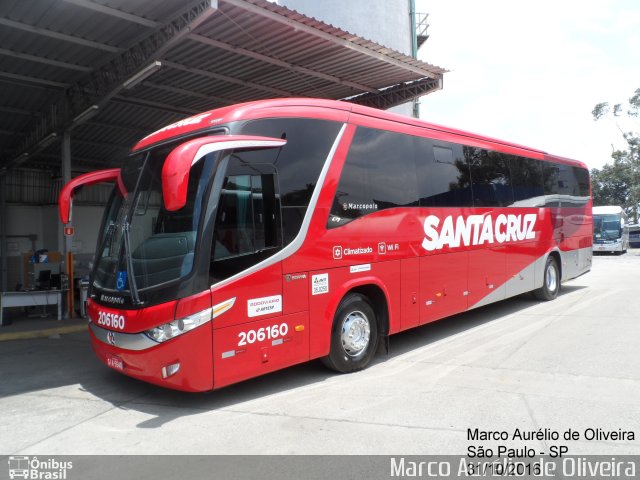 Viação Santa Cruz 206160 na cidade de São Paulo, São Paulo, Brasil, por Marco Aurélio de Oliveira. Número da foto: #4575881.